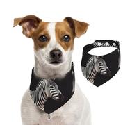 Summer Bandanas for Dogs Animal Zebra Dog Bandanas Washable Adjustable Dog Triangle Scarf Bibs Cute Pet Bibs for Medium Large Dogs Puppy and Cats Large