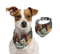 Summer Bandanas for Dogs Animals Embroidery Paintings Horses Dog Bandanas Washable Adjustable Dog Triangle Scarf Bibs Cute Pet Bibs for Medium Large Dogs Puppy and Cats Medium