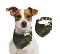 Summer Bandanas for Dogs Army Camouflage Dog Bandanas Washable Adjustable Dog Triangle Scarf Bibs Cute Pet Bibs for Medium Large Dogs Puppy and Cats Large