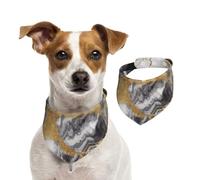 Summer Bandanas for Dogs Black White Gold Foil Marble Dog Bandanas Washable Adjustable Dog Triangle Scarf Bibs Cute Pet Bibs for Medium Large Dogs Puppy and Cats Small
