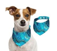 Summer Bandanas for Dogs Bright Aqua Blue Turquoise Dog Bandanas Washable Adjustable Dog Triangle Scarf Bibs Cute Pet Bibs for Medium Large Dogs Puppy and Cats Large