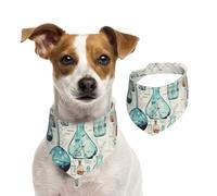 Summer Bandanas for Dogs Chemistry Print Dog Bandanas Washable Adjustable Dog Triangle Scarf Bibs Cute Pet Bibs for Medium Large Dogs Puppy and Cats Small