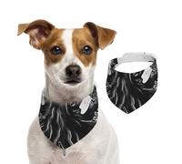 Summer Bandanas for Dogs Classic Black Octopus Dog Bandanas Washable Adjustable Dog Triangle Scarf Bibs Cute Pet Bibs for Medium Large Dogs Puppy and Cats Medium