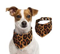 Summer Bandanas for Dogs Cool Cheetah Leopard Dog Bandanas Washable Adjustable Dog Triangle Scarf Bibs Cute Pet Bibs for Medium Large Dogs Puppy and Cats Large