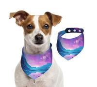 Summer Bandanas for Dogs Cool Star River Dog Bandanas Washable Adjustable Dog Triangle Scarf Bibs Cute Pet Bibs for Medium Large Dogs Puppy and Cats Large