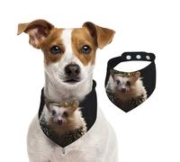 Summer Bandanas for Dogs Crown with Hedgehog Dog Bandanas Washable Adjustable Dog Triangle Scarf Bibs Cute Pet Bibs for Medium Large Dogs Puppy and Cats Medium
