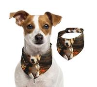 Summer Bandanas for Dogs Cute Beagle Dog Bandanas Washable Adjustable Dog Triangle Scarf Bibs Cute Pet Bibs for Medium Large Dogs Puppy and Cats Large