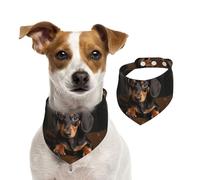 Summer Bandanas for Dogs Cute Dachshund Dog Bandanas Washable Adjustable Dog Triangle Scarf Bibs Cute Pet Bibs for Medium Large Dogs Puppy and Cats Large
