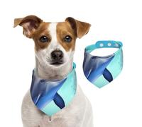 Summer Bandanas for Dogs Cute Dolphin Dog Bandanas Washable Adjustable Dog Triangle Scarf Bibs Cute Pet Bibs for Medium Large Dogs Puppy and Cats Small