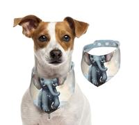 Summer Bandanas for Dogs Cute Elephant Play Bubbles Dog Bandanas Washable Adjustable Dog Triangle Scarf Bibs Cute Pet Bibs for Medium Large Dogs Puppy and Cats Large