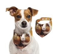 Summer Bandanas for Dogs Cute Guinea Pigs Dog Bandanas Washable Adjustable Dog Triangle Scarf Bibs Cute Pet Bibs for Medium Large Dogs Puppy and Cats Small