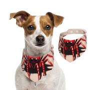 Summer Bandanas for Dogs Cute Little Red Spider Dog Bandanas Washable Adjustable Dog Triangle Scarf Bibs Cute Pet Bibs for Medium Large Dogs Puppy and Cats Medium