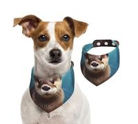 Summer Bandanas for Dogs Cute Otter Dog Bandanas Washable Adjustable Dog Triangle Scarf Bibs Cute Pet Bibs for Medium Large Dogs Puppy and Cats Large