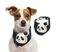 Summer Bandanas for Dogs Cute Panda Dog Bandanas Washable Adjustable Dog Triangle Scarf Bibs Cute Pet Bibs for Medium Large Dogs Puppy and Cats Medium