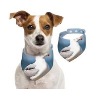 Summer Bandanas for Dogs Cute Seagull Dog Bandanas Washable Adjustable Dog Triangle Scarf Bibs Cute Pet Bibs for Medium Large Dogs Puppy and Cats Small