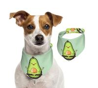 Summer Bandanas for Dogs Cute Yoga Avocado Dog Bandanas Washable Adjustable Dog Triangle Scarf Bibs Cute Pet Bibs for Medium Large Dogs Puppy and Cats Medium