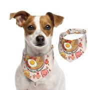 Summer Bandanas for Dogs Delicious Sweet Ramen Dog Bandanas Washable Adjustable Dog Triangle Scarf Bibs Cute Pet Bibs for Medium Large Dogs Puppy and Cats Small