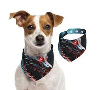 Summer Bandanas for Dogs Dragon Dog Bandanas Washable Adjustable Dog Triangle Scarf Bibs Cute Pet Bibs for Medium Large Dogs Puppy and Cats Large