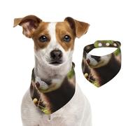 Summer Bandanas for Dogs Foraging Ferret Dog Bandanas Washable Adjustable Dog Triangle Scarf Bibs Cute Pet Bibs for Medium Large Dogs Puppy and Cats Large