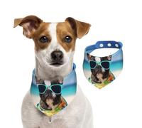 Summer Bandanas for Dogs French Bulldog Summer Dog Bandanas Washable Adjustable Dog Triangle Scarf Bibs Cute Pet Bibs for Medium Large Dogs Puppy and Cats Small