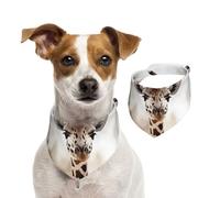 Summer Bandanas for Dogs Giraffe Dog Bandanas Washable Adjustable Dog Triangle Scarf Bibs Cute Pet Bibs for Medium Large Dogs Puppy and Cats Small