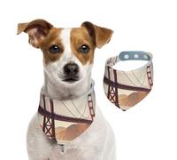 Summer Bandanas for Dogs Golden Gate Bridge Dog Bandanas Washable Adjustable Dog Triangle Scarf Bibs Cute Pet Bibs for Medium Large Dogs Puppy and Cats Small
