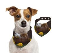 Summer Bandanas for Dogs Guinea Pigs Dog Bandanas Washable Adjustable Dog Triangle Scarf Bibs Cute Pet Bibs for Medium Large Dogs Puppy and Cats Medium