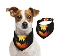 Summer Bandanas for Dogs Halloween Bat Dog Bandanas Washable Adjustable Dog Triangle Scarf Bibs Cute Pet Bibs for Medium Large Dogs Puppy and Cats Medium