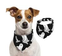 Summer Bandanas for Dogs Halloween Goth Dog Bandanas Washable Adjustable Dog Triangle Scarf Bibs Cute Pet Bibs for Medium Large Dogs Puppy and Cats Large