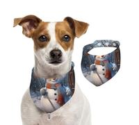 Summer Bandanas for Dogs Hardworking Snowman Dog Bandanas Washable Adjustable Dog Triangle Scarf Bibs Cute Pet Bibs for Medium Large Dogs Puppy and Cats Small