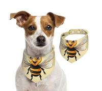 Summer Bandanas for Dogs Honey Bee Dog Bandanas Washable Adjustable Dog Triangle Scarf Bibs Cute Pet Bibs for Medium Large Dogs Puppy and Cats Small