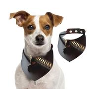Summer Bandanas for Dogs Japan Samurai Sword Dog Bandanas Washable Adjustable Dog Triangle Scarf Bibs Cute Pet Bibs for Medium Large Dogs Puppy and Cats Small