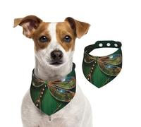 Summer Bandanas for Dogs Jewel Dragonfly Dog Bandanas Washable Adjustable Dog Triangle Scarf Bibs Cute Pet Bibs for Medium Large Dogs Puppy and Cats Small