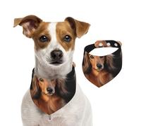 Summer Bandanas for Dogs Long Haired Dachshund Dog Bandanas Washable Adjustable Dog Triangle Scarf Bibs Cute Pet Bibs for Medium Large Dogs Puppy and Cats Large