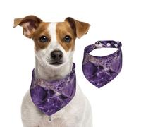 Summer Bandanas for Dogs Marble Purple Dog Bandanas Washable Adjustable Dog Triangle Scarf Bibs Cute Pet Bibs for Medium Large Dogs Puppy and Cats Small