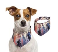 Summer Bandanas for Dogs Native American Dream Catcher Dog Bandanas Washable Adjustable Dog Triangle Scarf Bibs Cute Pet Bibs for Medium Large Dogs Puppy and Cats Large