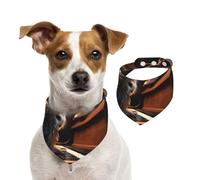 Summer Bandanas for Dogs Owl Plays Piano Dog Bandanas Washable Adjustable Dog Triangle Scarf Bibs Cute Pet Bibs for Medium Large Dogs Puppy and Cats Medium