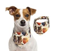 Summer Bandanas for Dogs Owls Birds Dog Bandanas Washable Adjustable Dog Triangle Scarf Bibs Cute Pet Bibs for Medium Large Dogs Puppy and Cats Small