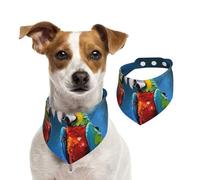 Summer Bandanas for Dogs Parrots Dog Bandanas Washable Adjustable Dog Triangle Scarf Bibs Cute Pet Bibs for Medium Large Dogs Puppy and Cats Large
