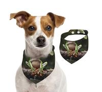 Summer Bandanas for Dogs Peace Tree Frog Dog Bandanas Washable Adjustable Dog Triangle Scarf Bibs Cute Pet Bibs for Medium Large Dogs Puppy and Cats Medium