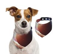 Summer Bandanas for Dogs Planets in Space Background Dog Bandanas Washable Adjustable Dog Triangle Scarf Bibs Cute Pet Bibs for Medium Large Dogs Puppy and Cats Large