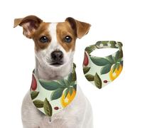 Summer Bandanas for Dogs Plants and Fruits Dog Bandanas Washable Adjustable Dog Triangle Scarf Bibs Cute Pet Bibs for Medium Large Dogs Puppy and Cats Large