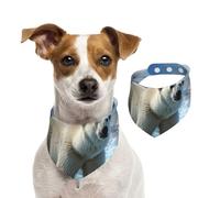 Summer Bandanas for Dogs Polar Bear Ice Dog Bandanas Washable Adjustable Dog Triangle Scarf Bibs Cute Pet Bibs for Medium Large Dogs Puppy and Cats Large
