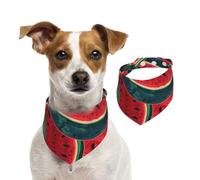 Summer Bandanas for Dogs Red Watermelon Dog Bandanas Washable Adjustable Dog Triangle Scarf Bibs Cute Pet Bibs for Medium Large Dogs Puppy and Cats Small
