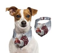 Summer Bandanas for Dogs Santa Claus Snow Secenry Dog Bandanas Washable Adjustable Dog Triangle Scarf Bibs Cute Pet Bibs for Medium Large Dogs Puppy and Cats Medium