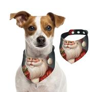 Summer Bandanas for Dogs Santa Claus with Box Dog Bandanas Washable Adjustable Dog Triangle Scarf Bibs Cute Pet Bibs for Medium Large Dogs Puppy and Cats Medium