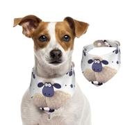 Summer Bandanas for Dogs Sheep Dog Bandanas Washable Adjustable Dog Triangle Scarf Bibs Cute Pet Bibs for Medium Large Dogs Puppy and Cats Large