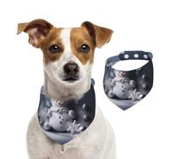 Summer Bandanas for Dogs Snowman Stars and Snowflakes Dog Bandanas Washable Adjustable Dog Triangle Scarf Bibs Cute Pet Bibs for Medium Large Dogs Puppy and Cats Medium