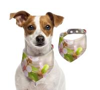 Summer Bandanas for Dogs Spring and Flower Dog Bandanas Washable Adjustable Dog Triangle Scarf Bibs Cute Pet Bibs for Medium Large Dogs Puppy and Cats Medium