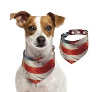Summer Bandanas for Dogs Stars and Stripes Dog Bandanas Washable Adjustable Dog Triangle Scarf Bibs Cute Pet Bibs for Medium Large Dogs Puppy and Cats Small